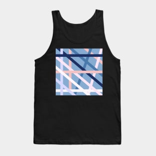 Abstract Lines Of Soft Colors Tank Top